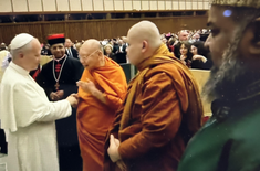 Pope greets faith leaders - Screenshot