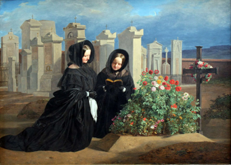On All Souls' Day by Ferdinand Georg Waldmüller, 1839  © Alte Nationalgalerie, Berlin