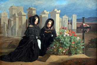 On All Souls' Day by Ferdinand Georg Waldmüller, 1839  © Alte Nationalgalerie, Berlin