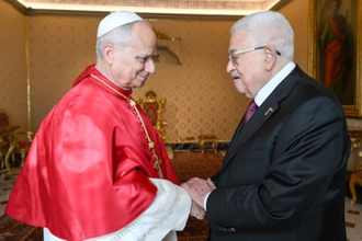 The historic meeting. Image: Vatican Media