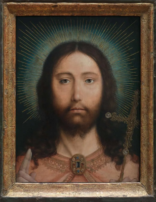 Christ Salvator Mundi by Quentin Massys, 1520. Oil on panel. © Koninklijk Museum voor Schone Kunsten, Antwerp, Belgium