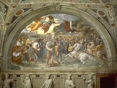 The Meeting of Leo the Great and Attila, Fresco by Raphael, Painted in 1513-1514, © Apostolic Palace, Vatican Museums, Vatican City
