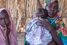 A temporary clinic in Tawila for people fleeing conflict in Darfur. Image: © UNFPA.