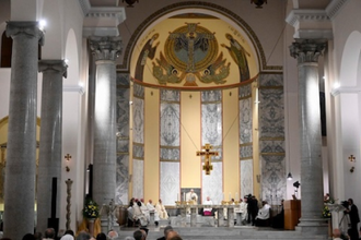 Mass in the Church of Saint Anselmo