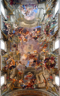 Triumph of St Ignatius of Loyola  by Andrea Pozzo   1694 © Church of Sant'Ignazio, Rome