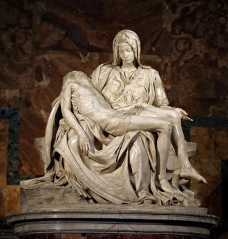 The Pietà, by Michelangelo © Saint Peter's Basilica, Vatican City