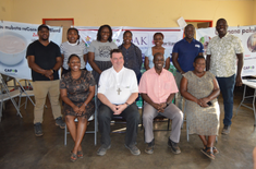 Bishop Wright with leaders in Rushinga