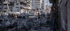 Scene of desolation in Gaza. Image OCHA