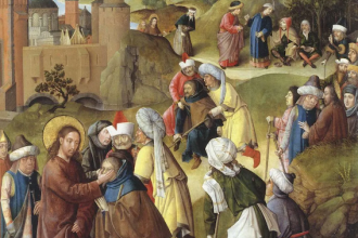 The Healing of the Blind Man in Jericho by the Master of the Manna,1470, Flanders © Museum Catharijneconvent, Netherlands