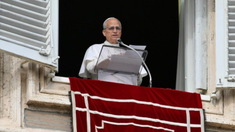 Pope Leo prays for Peace at the Angelus, Credit: Vatican News