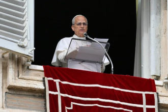 Pope Leo prays for Peace at the Angelus, Credit: Vatican News