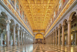 Interior of St Paul Outside the Walls, Rome © Alamy