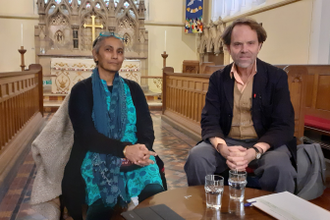 Melanie Nazareth and Rupert Read, Credit: Green Christian