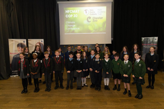 Holy Family Catholic Multi Academy Trust schools at its COP30 conference, Credit: HFCMAT