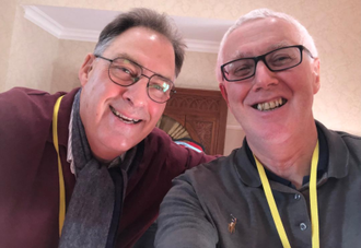 A Rocha CEO Andy Atkins and Tim Mulroy, Credit: Tim Mulroy