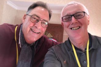 A Rocha CEO Andy Atkins and Tim Mulroy, Credit: Tim Mulroy