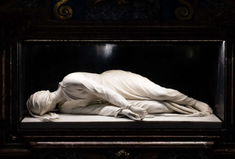 Saint Cecilia, Sculpture by Stefano Maderno, Sculpted in 1599-1600, White marble © Santa Cecilia in Trastevere, Rome / Christian Art