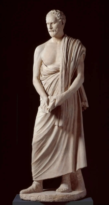 Demosthenes: cast of Roman version of lost Greek original, 295-285 BC  after Polyeuctus. Given by John Sackville, 3rd Duke of Dorset,1771 © Royal Academy of Arts
