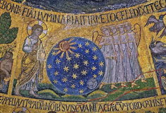 The Creation of Sun, Moon and stars San Marco, Venice, 1215-1235  narthex, mosaic tesserae  ©Christian Art
