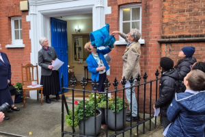 Unveiling ceremony of plaque to Francis Taylor at St Mary's Convent