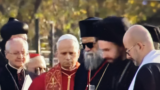 Pope at  site of first Ecumenical Council