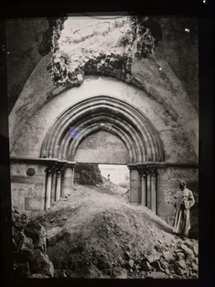 Dominican priest inside the Great Mosque (Al Umari), which was originally a Crusader church dedicated to St John the Baptist