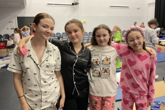 St John Bosco students during the sleepover