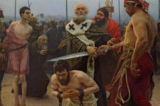 Saint Nicholas Saves Three Innocents from Death, by Ilya Repin, 1888 © State Russian Museum, Saint Petersburg, Russia / Alamy
