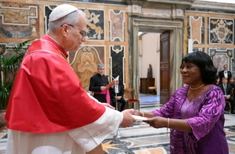 Pope receives ambassadors' Letters of Credence. Image Vatican Media