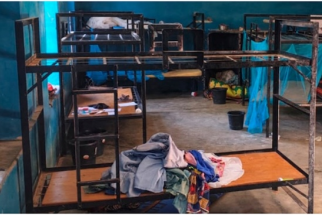 Empty beds in student dormitory, St Mary's Catholic School on 21 November. Image: Rev Bulus Dauwa Yohanna, Chairman of Christian Association of Nigeria, Niger state chapter, Catholic Bishop of Kontagora Diocese