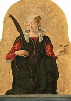 Saint Lucy, by Francesco del Cossa, Painted circa 1473/1474, © National Gallery of Art, Washington