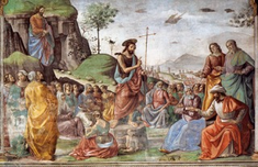Preaching of St John the Baptist - Domenico Ghirlandaio Wiki Image