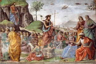 Preaching of St John the Baptist - Domenico Ghirlandaio Wiki Image