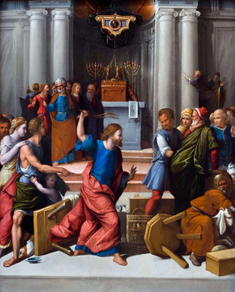 Christ Driving the Money Changers from the Temple by Garofalo.1540 © Alamy / National Galleries of Scotland
