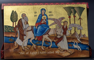 Icon at Orthodox vesper during WCC Central Committee meeting, Johannesburg 18-24 June 2025. Photo: Albin Hillert/WCC