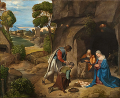 The Adoration of the Shepherds,  by Giorgione, 1505-1510 © National Gallery of Art, Washington