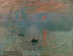 Impression, Sunrise, by Claude Monet, 1872, Oil on canvas © Musée Marmottan, Paris
