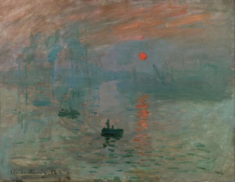 Impression, Sunrise, by Claude Monet, 1872, Oil on canvas © Musée Marmottan, Paris