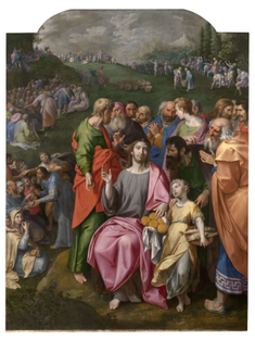 Multiplication of the loaves and fish, by Ambrosius Francken I, Late 16th century, oil on panel © Royal Museum of Fine Arts, Antwerp, KMSK, Belgium