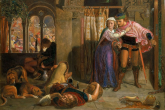 The Eve of St Agnes (The flight of Madeline and Porphyro),  by William Holman Hunt, 1847 - 1857 © Alamy / National Museums fo Liverpool, UK