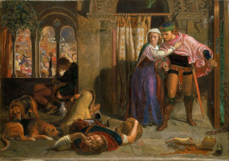 The Eve of St Agnes (The flight of Madeline and Porphyro),  by William Holman Hunt, 1847 - 1857 © Alamy / National Museums fo Liverpool, UK