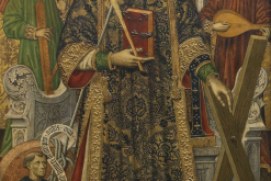 Saint Vincent, Deacon and Martyr, with a Donor, 1462-66 by Tomás Giner © Prado Museum, Madrid