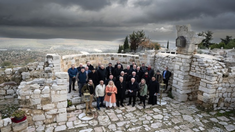 Holy Land Co-Ordination Bishops in Taybeh - last Christian village in the West Bank