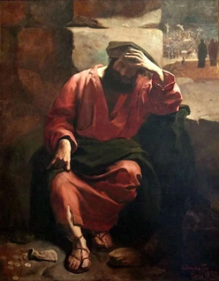 Judas' Remorse, by José Ferraz de Almeida Júnior © National Museum of Fine Arts, Rio de Janeiro, Brazil