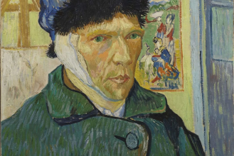 Self-Portrait with Bandaged Ear,   by Vincent van Gogh,  1889  © The Courtauld Institute of Art, London