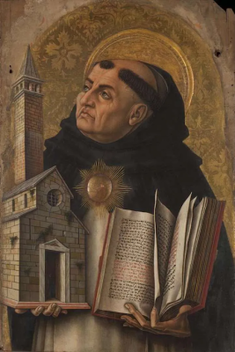 Saint Thomas Aquinas by Carlo Crivelli, 1476 © National Gallery, London