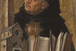 Saint Thomas Aquinas by Carlo Crivelli, 1476 © National Gallery, London