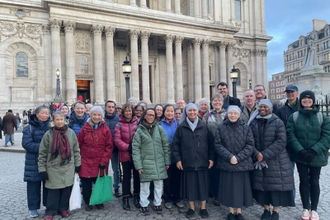 Ecumenical pilgrims at St Paul's Cathedral