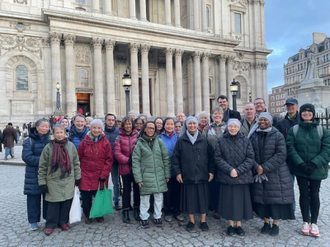 Ecumenical pilgrims at St Paul's Cathedral
