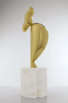La Jeune Fille Sophistiquée (portrait de Nancy Cunard).  Sculpted by Constantin Brancusi , conceived in 1928, cast in 1932,  © Succession Brancusi